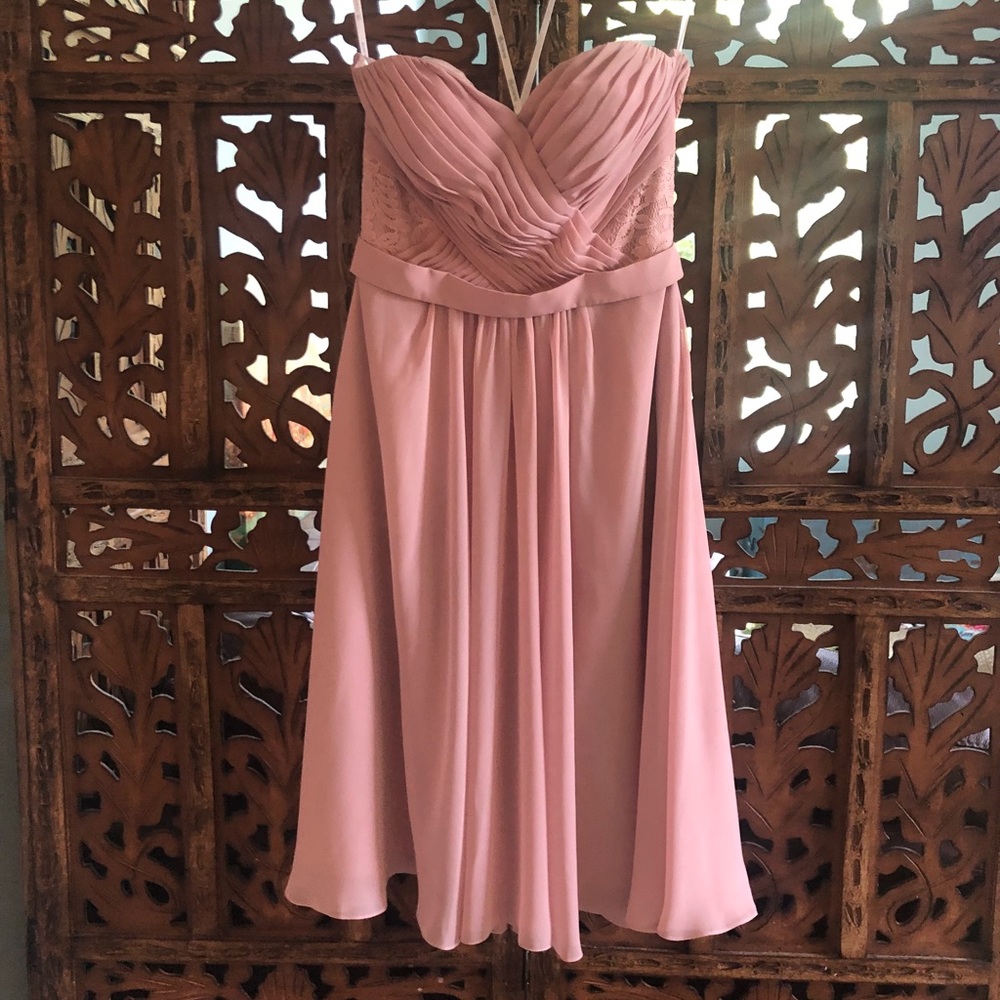 Short blush dress